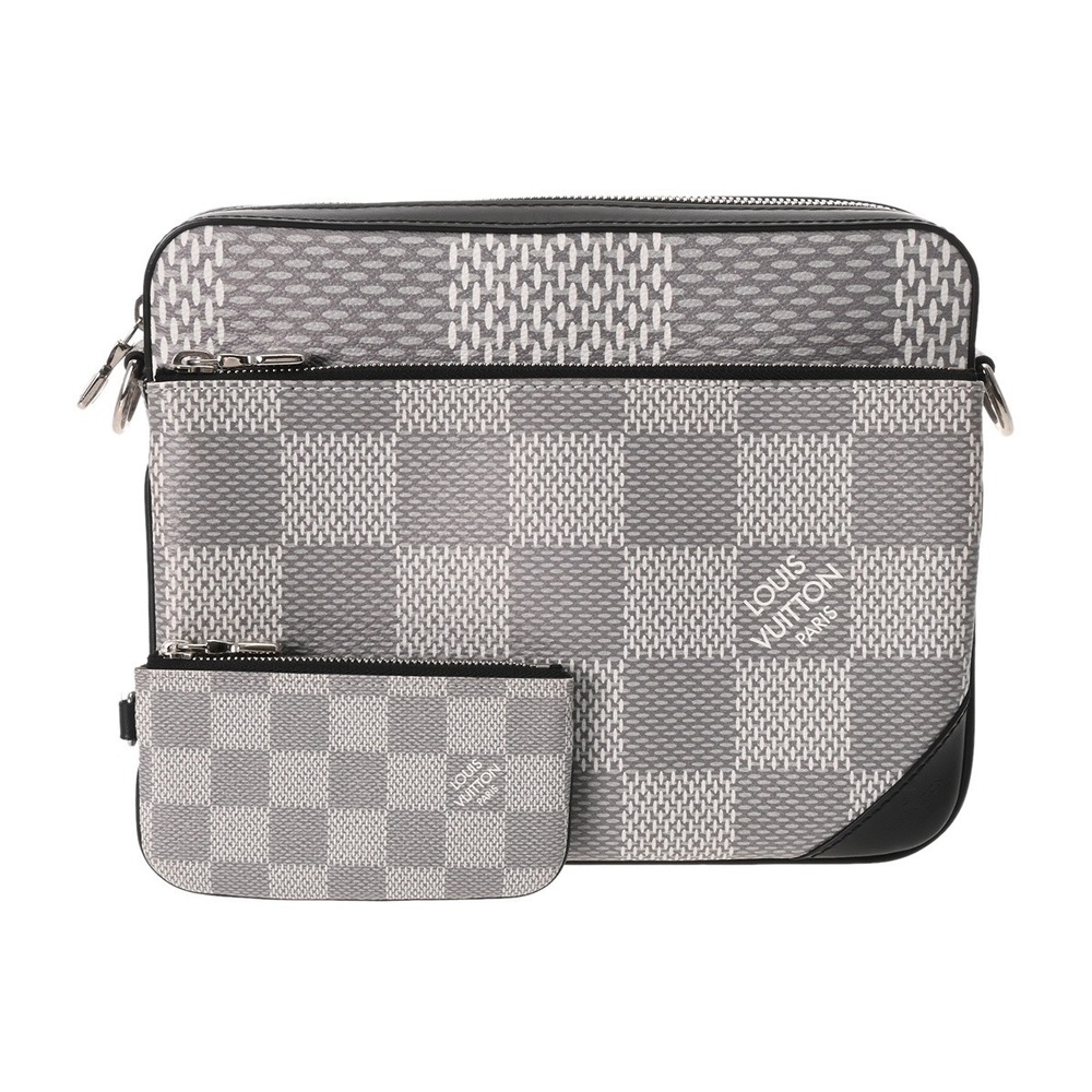 Louis Vuitton Graphite Black Trio Messenger Antarctica Shoulder Bag